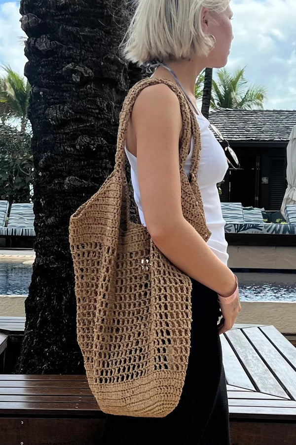 Malvados Taylor Tote Sand Woven Bags