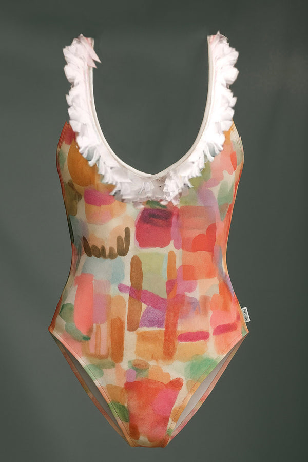 Shan Jasmine One-Piece With Fringes