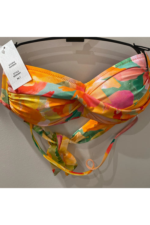 Sunshine 79 Utopia Garden Twist Bandeau Bikini Top