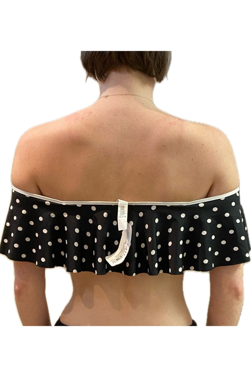 Antigel 22b La Pois Toujours Swimming top with ruffles band