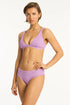 Sea Level Se Interlace Mid Bikini Bottom