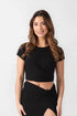 Koy Resort Laguna Rib Twisted Crop Top