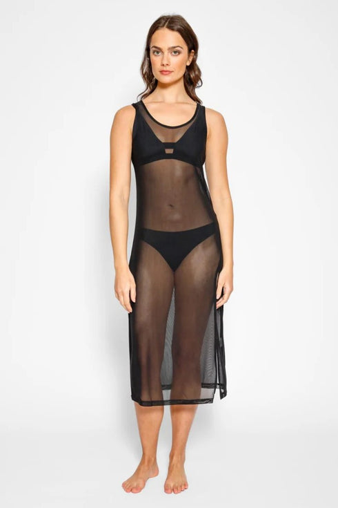 Koy Resort Seascape Mesh Long Dress