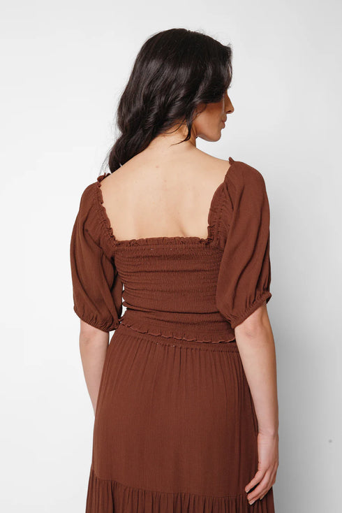 Koy Resort Miami Smocked Crop Top