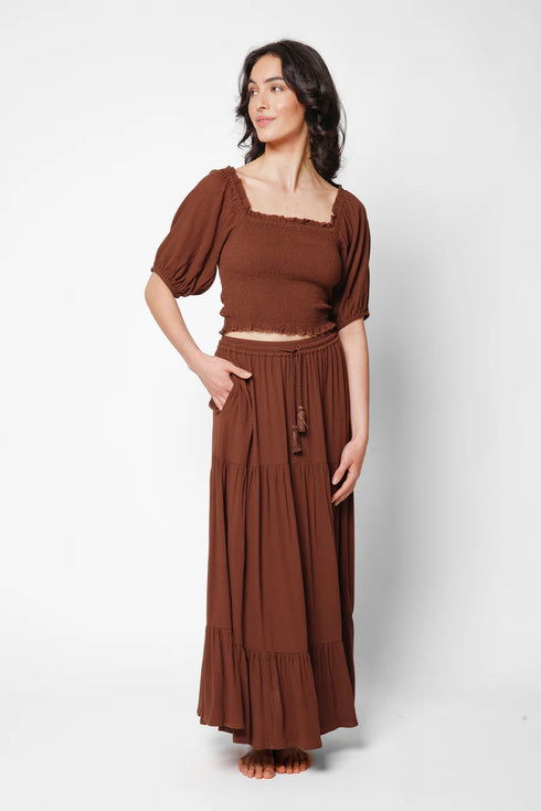 Koy Resort Miami Long Tiered Skirt