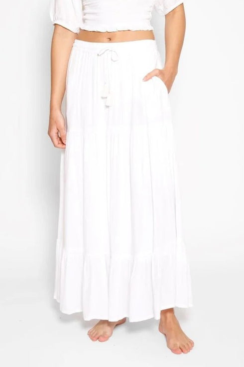 Koy Resort Miami Tiered Long Skirt