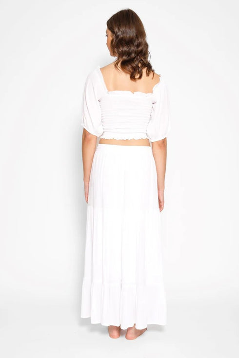 Koy Resort Miami Tiered Long Skirt