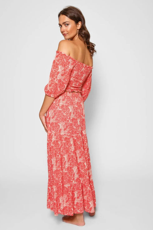 Koy Resort Bloom Long Tiered Skirt