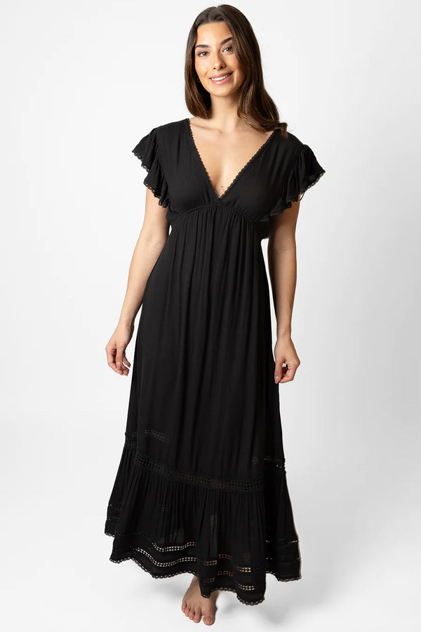Koy Resort Miami Luxe Ruffle Sleeve Maxi