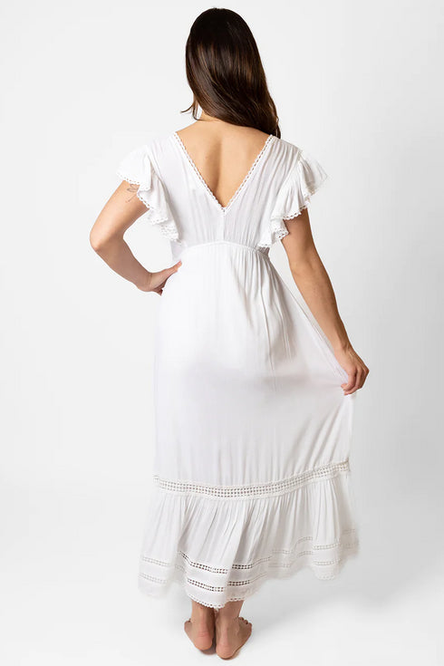 Koy Resort Miami Luxe Ruffle Sleeve Maxi