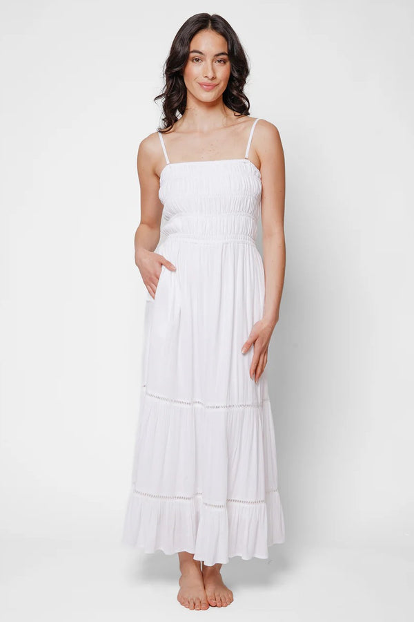 Koy Resort Miami Luxe Smocked Tiered Dress