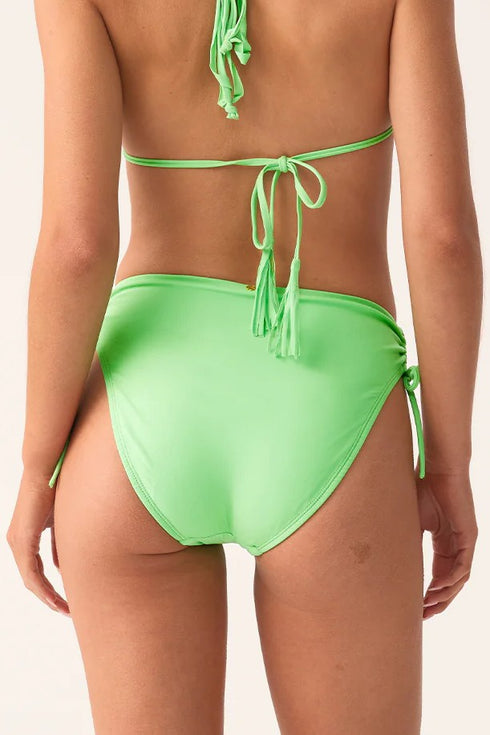PQ Swim Kelly Green Ruched High Waist Bottom