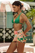 Luli Fama Opulent Eden Scrunched Up Mini Skirt