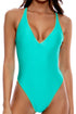 Luli Fama Luli Chic Luxe Stritc V Neck One Piece Bodysuit
