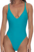Luli Fama Luli Chic V-neck One Piece Bodysuit