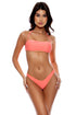 Luli Fama Luli Chic Luxe Stitch Free Form Bandeau Top