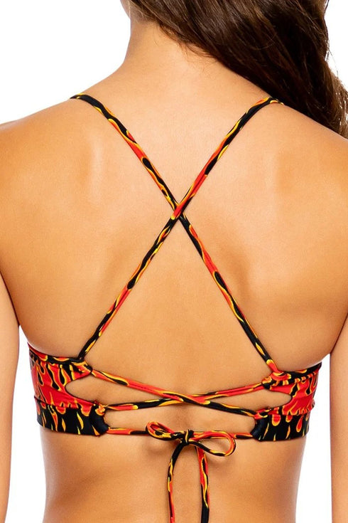 Luli Fama Flame Of Love Underwire Top