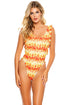 Luli Fama Flame Of Love Tank Open Sides Thong One Piece Bodysuit