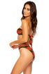 Luli Fama Flame Of Love High Leg Banded Waist Bottom