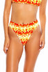Luli Fama Flame Of Love High Leg Banded Waist Bottom