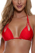 Luli Fama Cosita Buena Zig Zag Knotted Cut Out Triangle Top