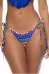 Luli Fama Tribal Beach Seamless Brazilian Ruched Back Bottom