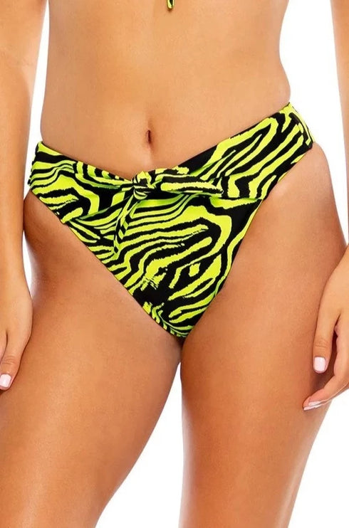 Luli Fama Fierce Call High Leg Tie Front Bottom