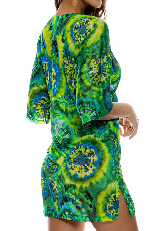 Luli Fama Mystical Garden Short Tunic