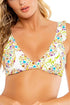 Luli Fama Secret Garden Ruffle Cross Back Halter Top