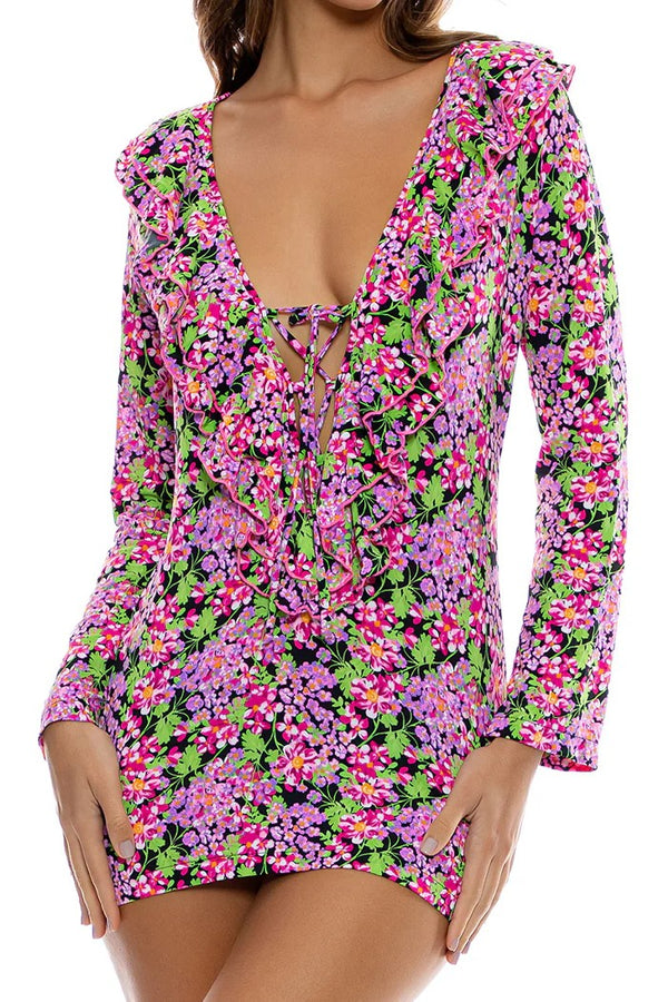 Luli Fama Sexy Señorita V Neck Tunic