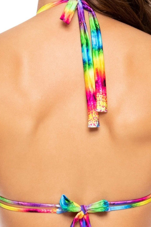 Luli Fama Afterglow Triangle Halter Top