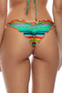 Luli Fama Hola Verano! Wavey Brazilian Crist. Ruched Tassel Tie Side