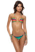 Luli Fama Hola Verano! Wavey Brazilian Crist. Ruched Tassel Tie Side