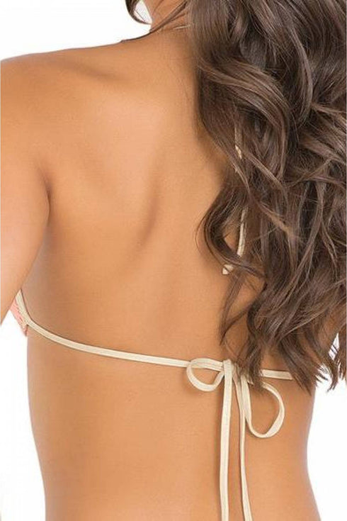 Luli Fama Diamantes De Coral Molded Push Up Bandeau Halter