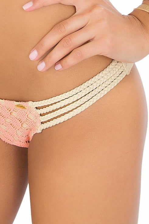 Luli Fama Diamantes De Coral Multi-braid Ruched Back Braz.btm