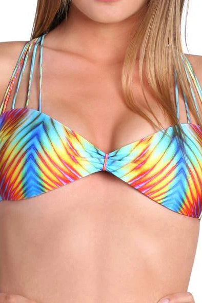 Luli Fama Playa Verano Multi Cross Strap Bra Top
