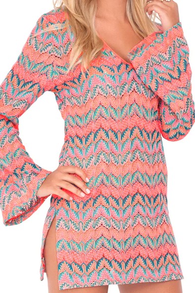 Luli Fama Fuego Divino Plunge Dress