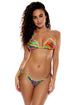 Luli Fama Dreamin Wavey Ruched Back Brazilian Tie Side Bottom