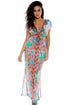 Luli Fama Boho Chic Cap Sleeve Long Caftan