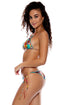 Luli Fama Chasing Waterfalls Wavey Ruched Back Brazilian Tie Side Bottom