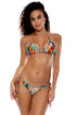 Luli Fama Chasing Waterfalls Wavey Ruched Back Brazilian Tie Side Bottom