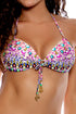 Luli Fama Lil Gem Molded Push Up Bandeau Halter Top