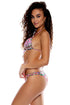 Luli Fama Lil Gem Strappy Brazilian Ruched Back Bottom