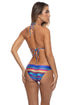 Luli Fama Tribal Beach Molded Push-Up Bandeau Halter Top