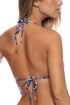 Luli Fama Tribal Beach Molded Push-Up Bandeau Halter Top