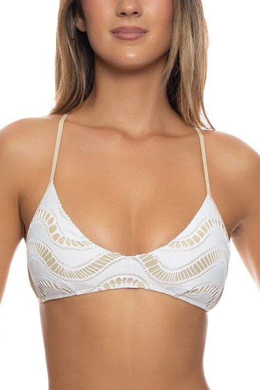 Luli Fama Buena Onda Criss-Cross Back Bra Top