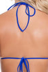 Luli Fama Blue Kiss Molded Push Up Bandeau Halter Top