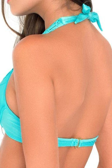 Luli Fama Pineapple Fields Weave Underwire Top