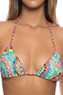 Luli Fama Mariposita Caribeña Crystallized Wavey Triangle Top