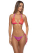 Luli Fama Sunset Angel Wavey Ruched Back Full Tie Side Bottom